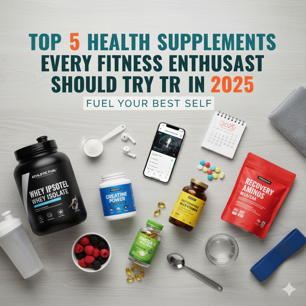 Top 5 Health Supplements Every Fitness Enthusiast Should Try in 2025