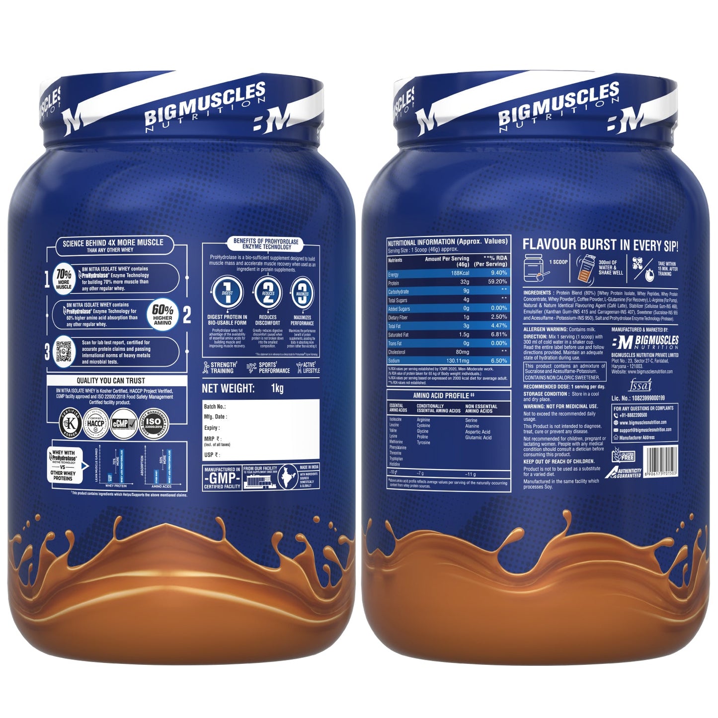 Bigmuscles Nitra Isolate Whey Protein