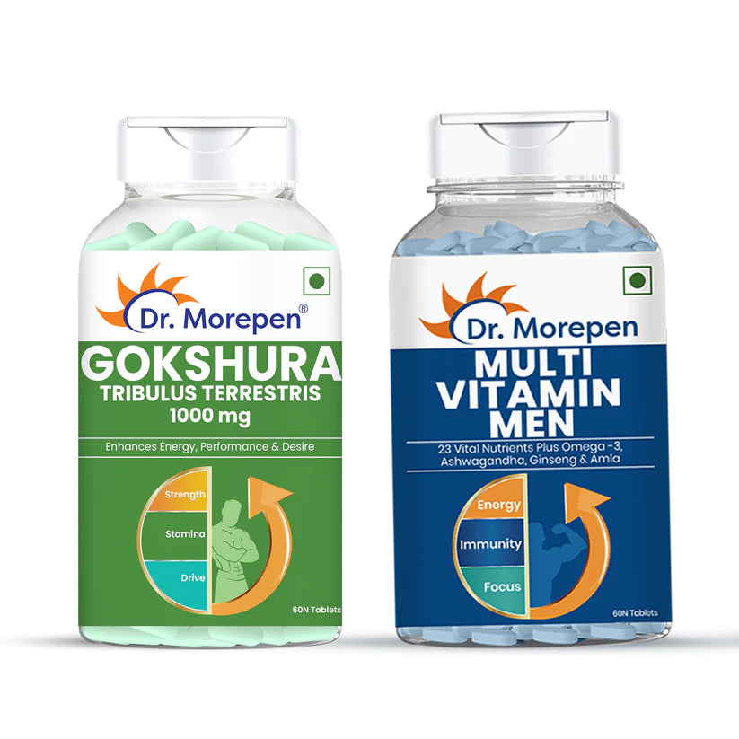 Dr. Morepen Gokshura and Multivitamin Men- Improves Desire and Drive/Boost Immunity