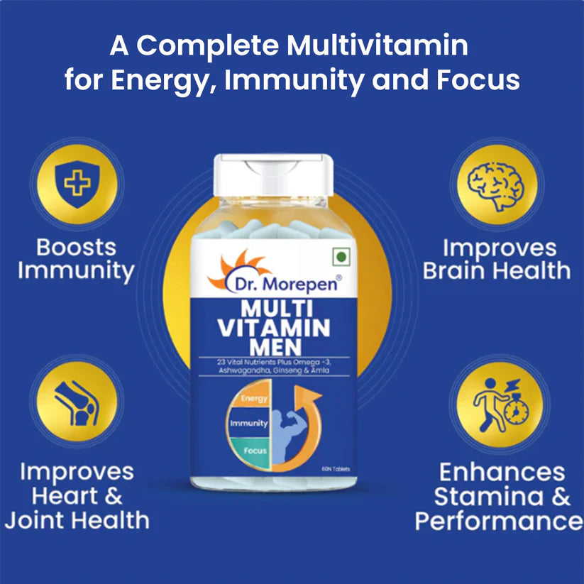 Dr. Morepen IRON & ZINC + Multivitamin Men Tablets Combo
