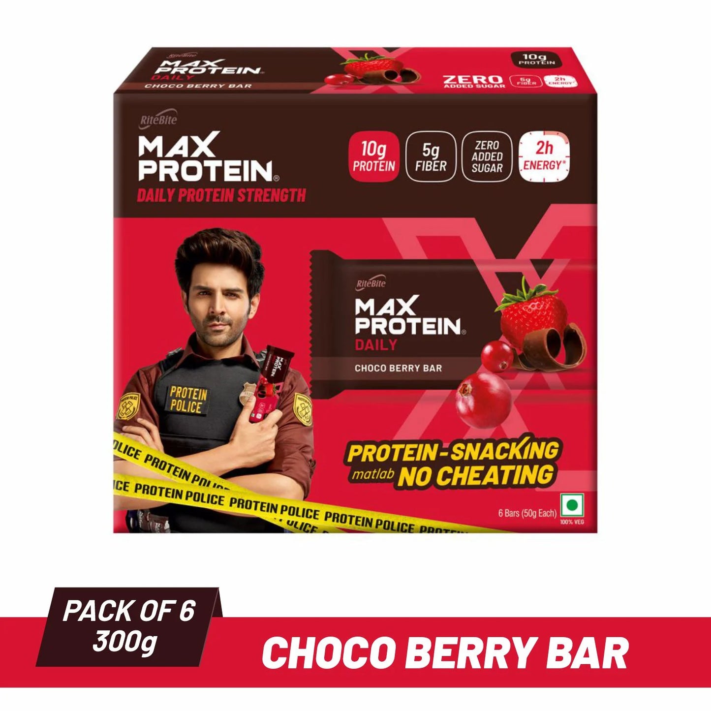 RiteBite Max Protein Daily Choco Berry Bars