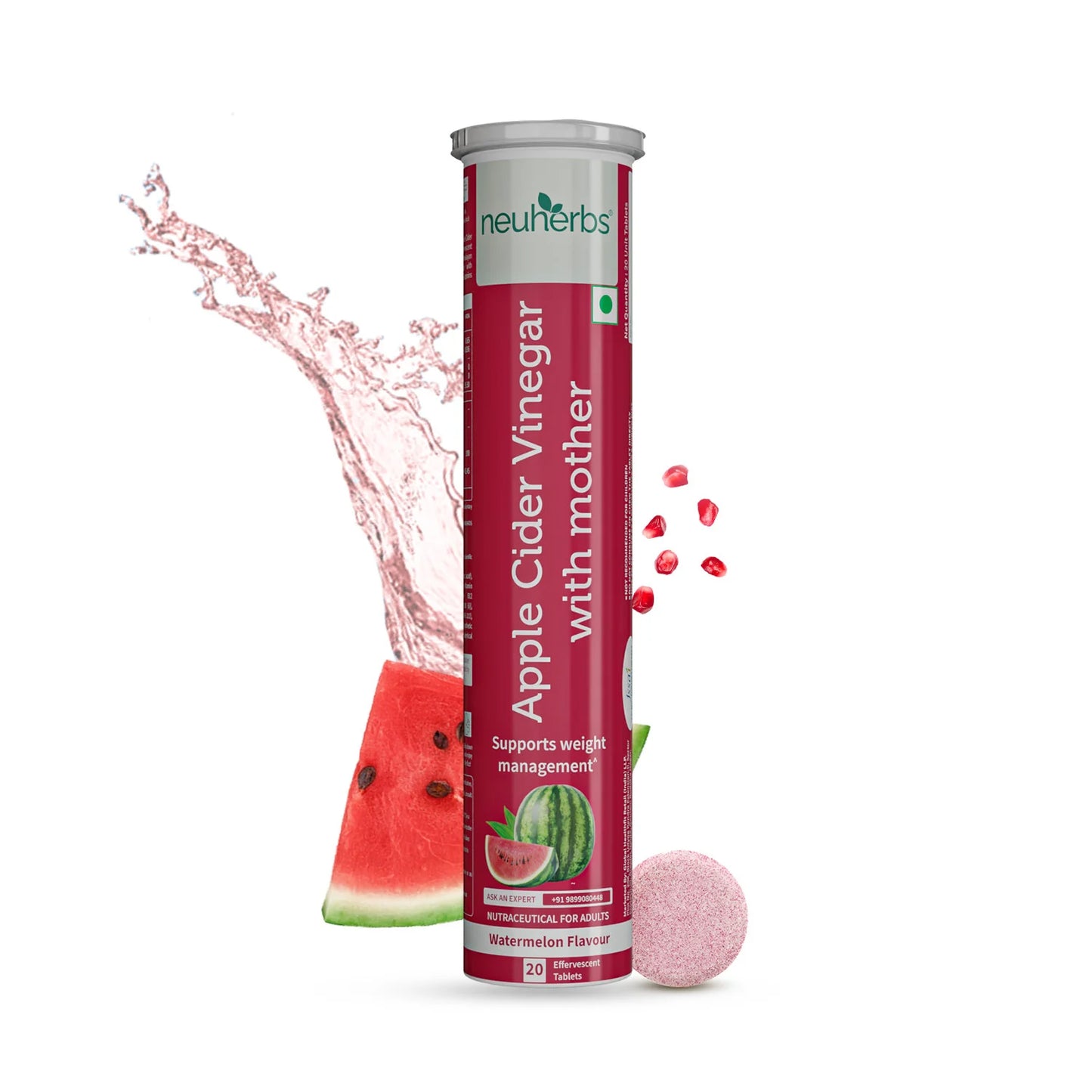 Neuherbs Apple Cider Vinegar With Mother (20 Effervescent Tablets)