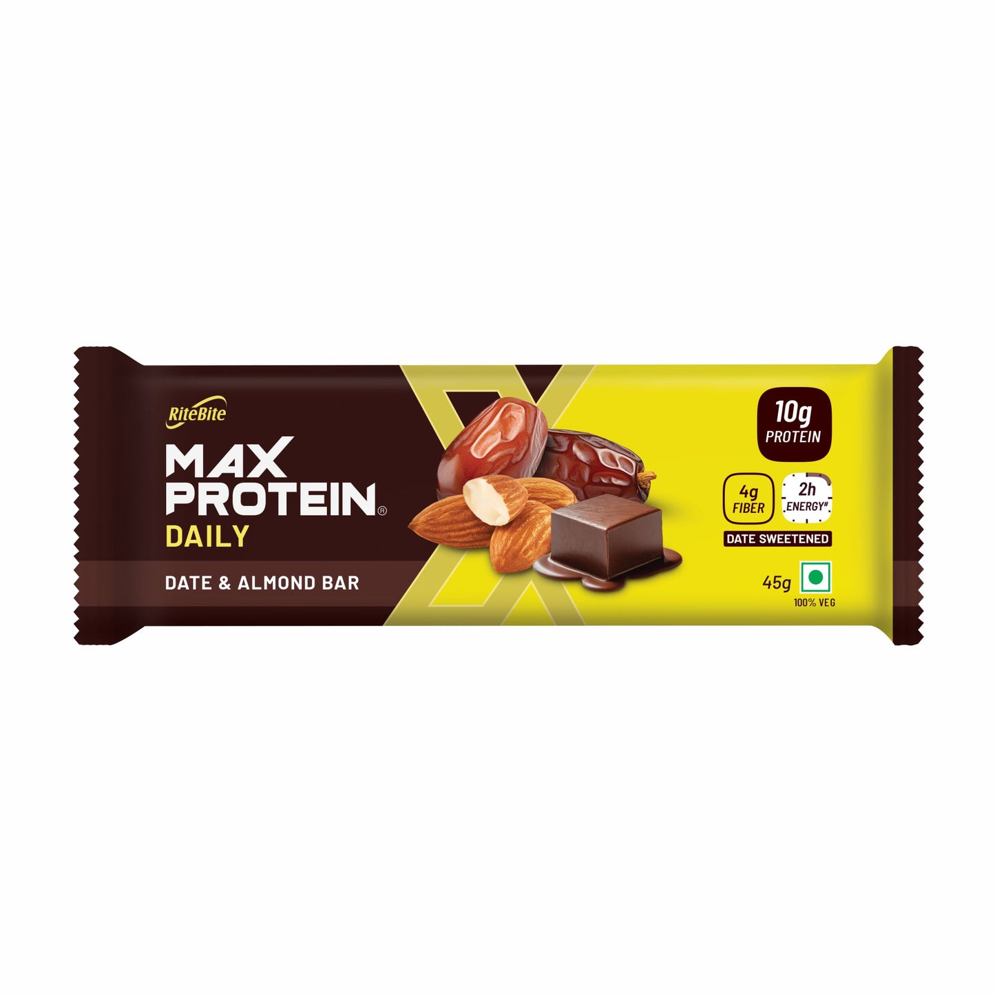 RiteBite Max Protein Daily Date & Almond 10g Protein Bar