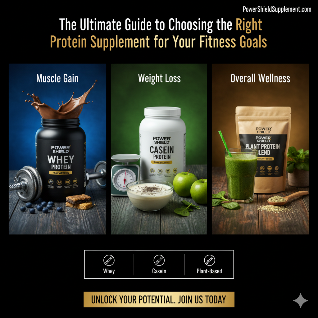 The Ultimate Guide to Choosing the Right Protein Supplement for Your Fitness Goals