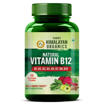 Vlado’s Himalayan Organics Natural Vitamin B12 | Energy & Nerve