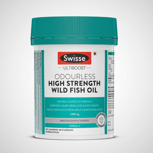 Swisse Ultiboost Odourless Wild Fish Oil 1500mg Omega-3