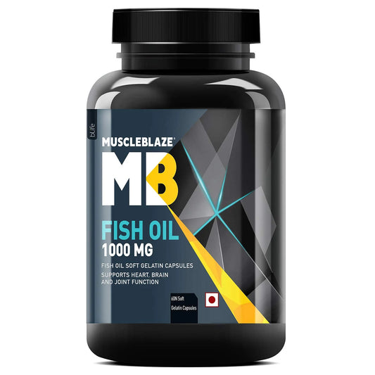 MuscleBlaze Fish Oil 1000mg - Heart & Joint Support