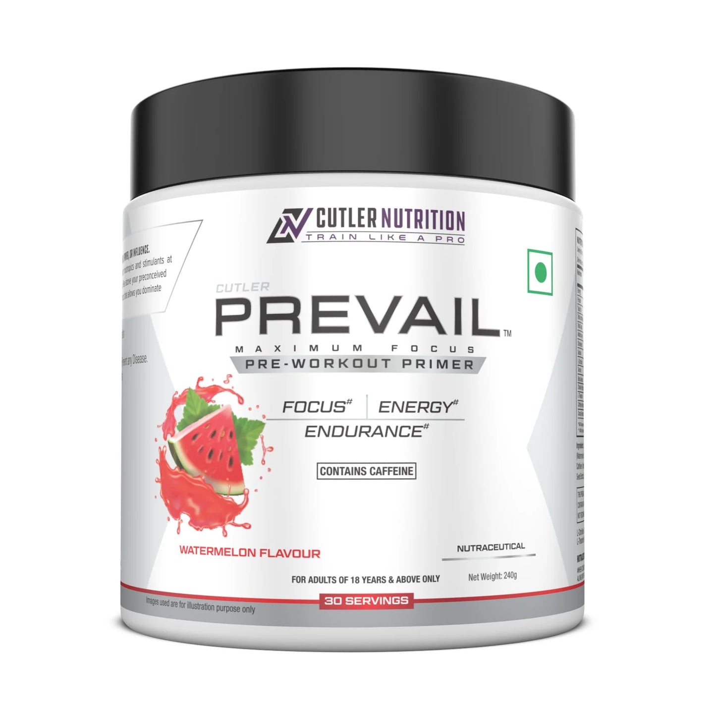 Cutler Nutrition Prevail – Focused Energy Pre Workout