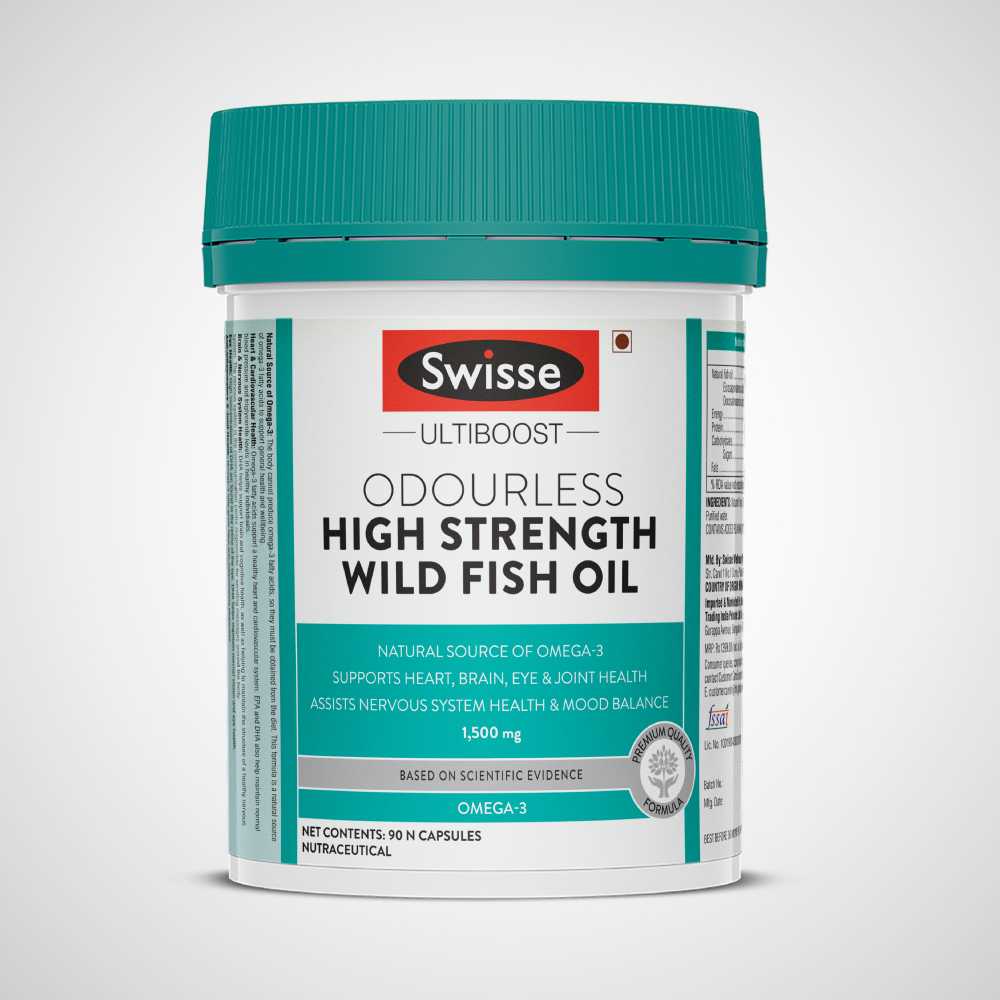 Swisse Ultiboost Odourless Wild Fish Oil 1500mg Omega-3