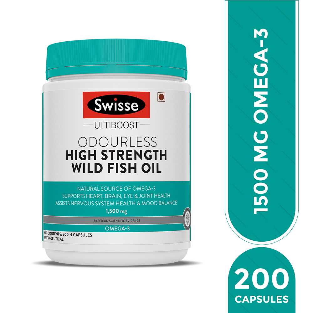 Swisse Ultiboost Odourless Wild Fish Oil 1500mg Omega-3