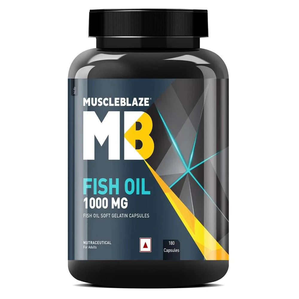 MuscleBlaze Fish Oil 1000mg - Heart & Joint Support