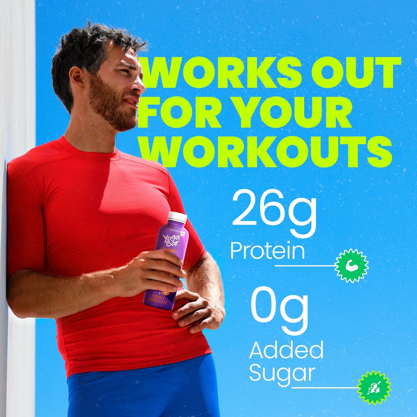 YogaBar 26g Protein Shake Cold Coffee - Pack of 24 - 250ml/bottle