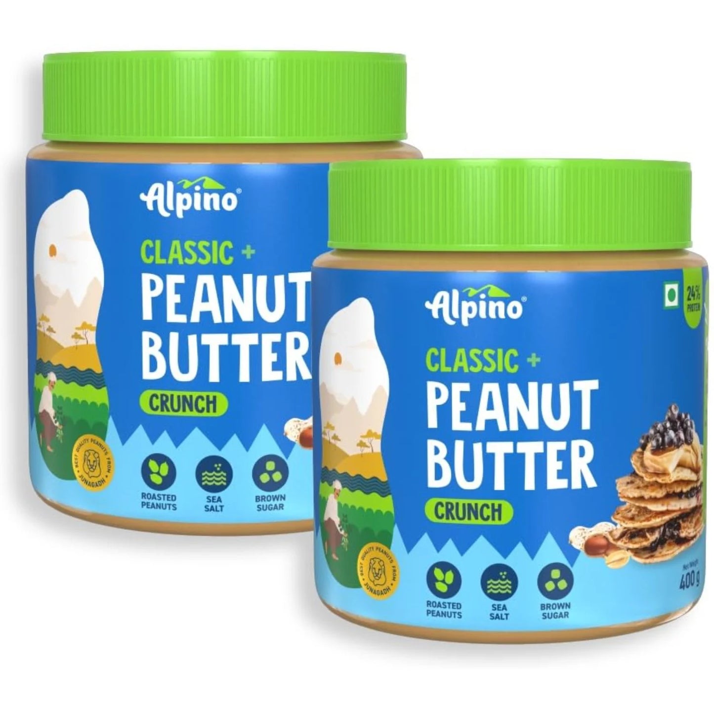 Alpino Classic Peanut Butter | 24g Protein & Crunchy Goodness