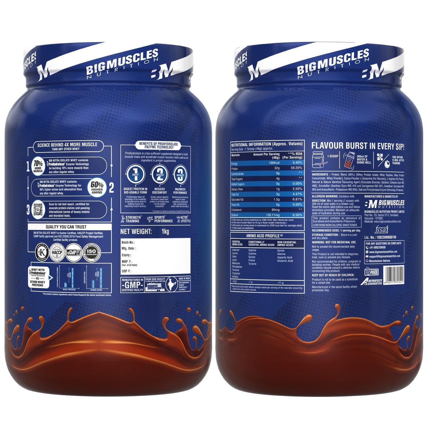 Bigmuscles Nitra Isolate Whey Protein