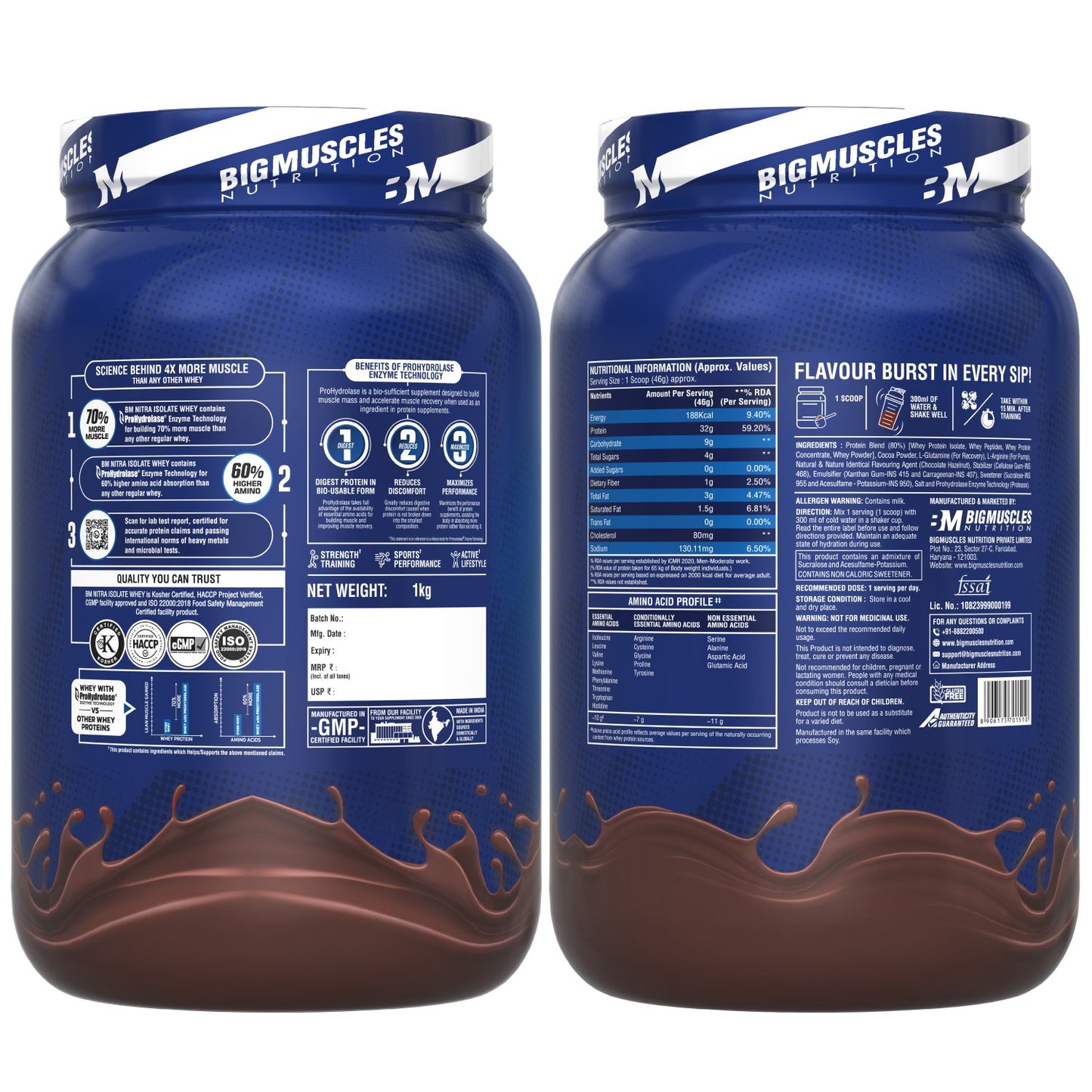 Bigmuscles Nitra Isolate Whey Protein