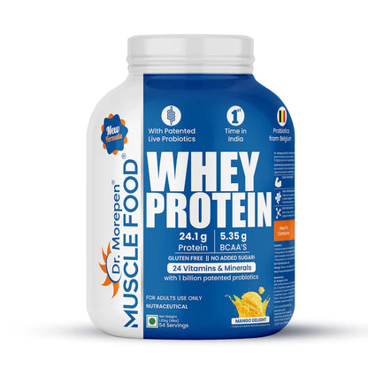 Dr. Morepen Muscle Food Whey Protein - 1.81kg