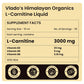 Vlado's Himalayan Organics L-Carnitine 3000mg Liquid