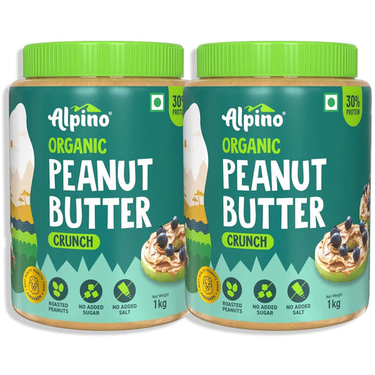Alpino Organic Natural Peanut Butter | 30g Protein & Pure