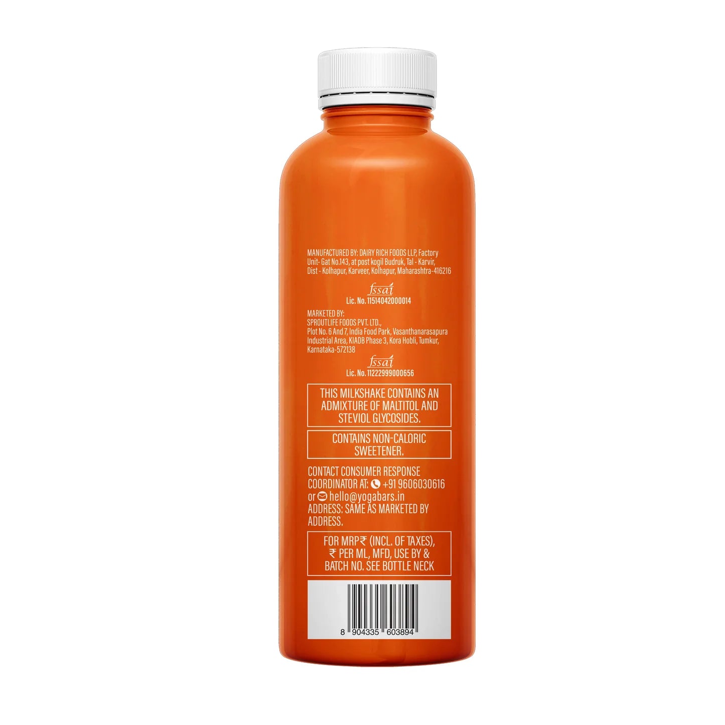YogaBar 26g Protein Shake - Variety Pack of 24 250ml/bottle