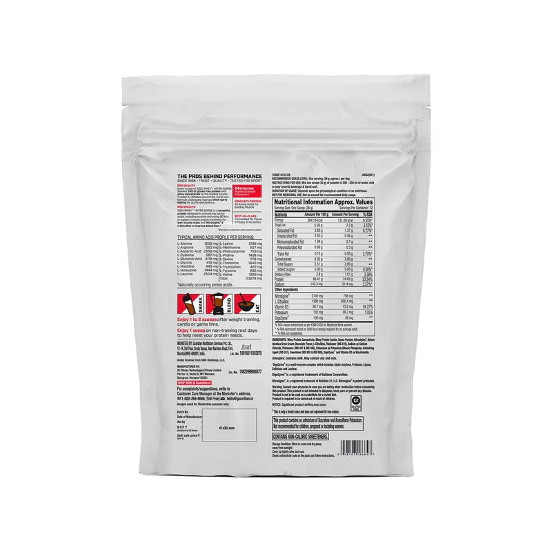 GNC 100% Whey + Nitro Surge