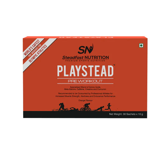steadfast nutrition PlayStead | Pre Workout Drink with 8 Amino Acids and Creatine Monohydrate