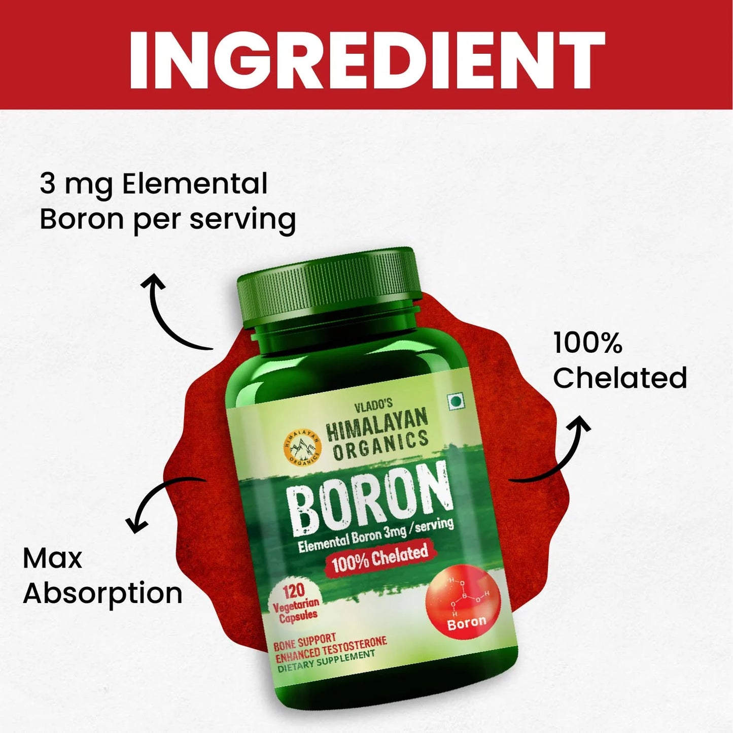 Vlado's Himalayan Organics Boron – Bone & Muscle Support
