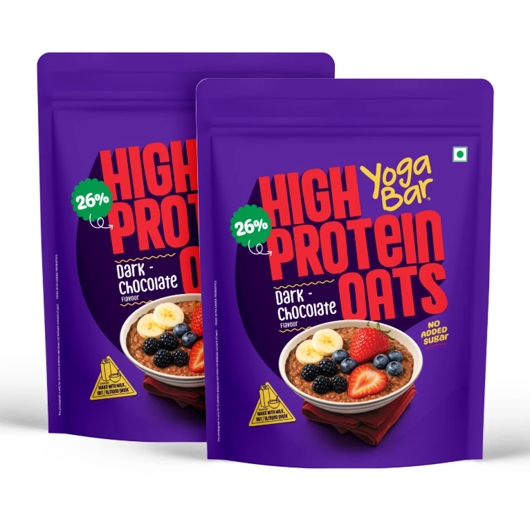 YogaBar 26g High Protein Oats Dark Chocolate