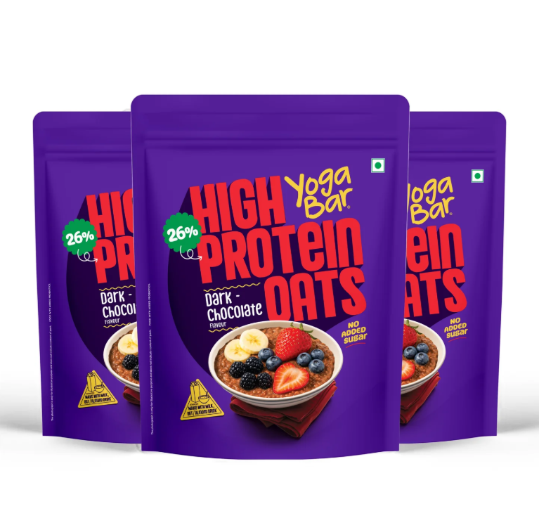 YogaBar 26g High Protein Oats Dark Chocolate