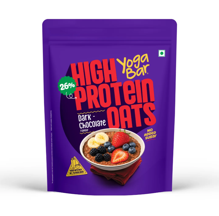 YogaBar 26g High Protein Oats Dark Chocolate