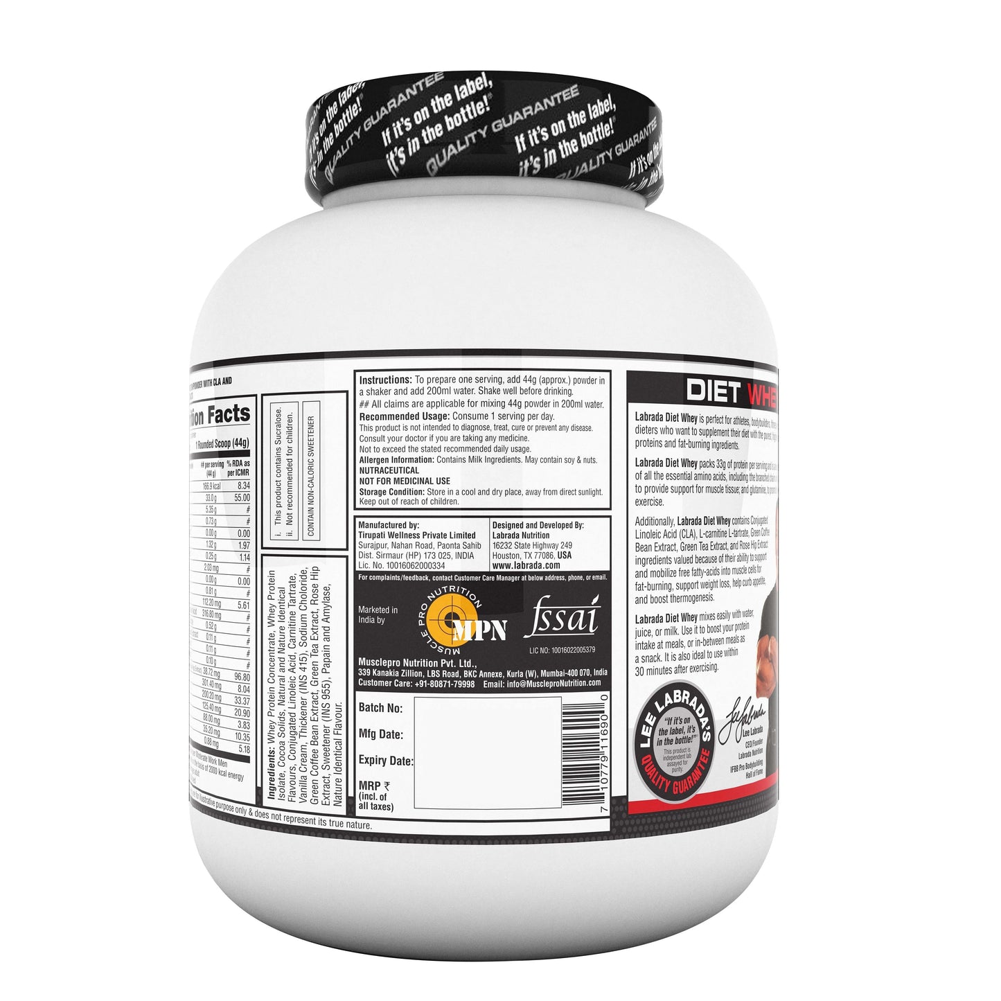 Labrada diet whey