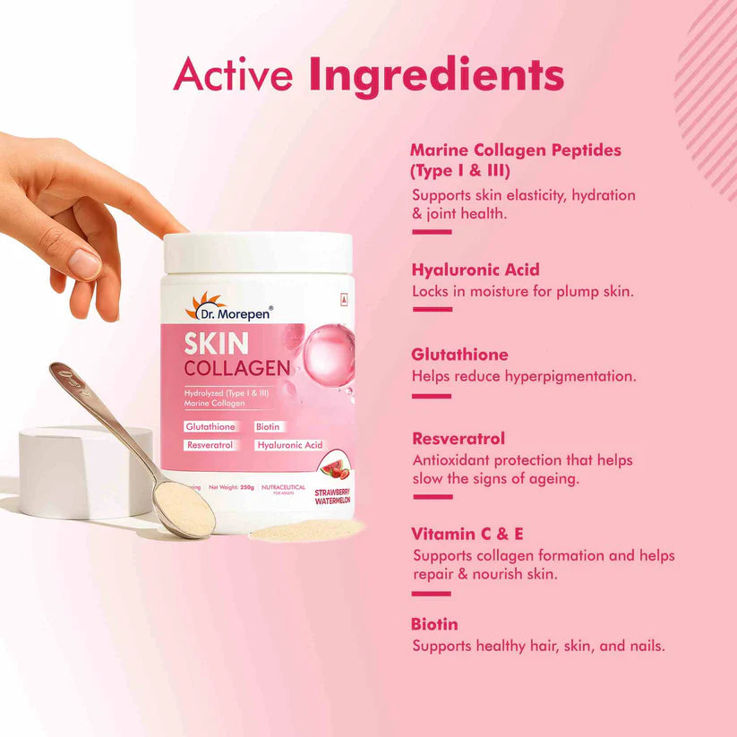 Dr. Morepen Skin Collagen Strawberry Watermelon
