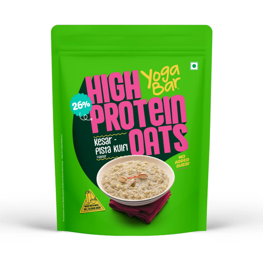 YogaBar 26g High Protein Oats Kesar Pista Kulfi