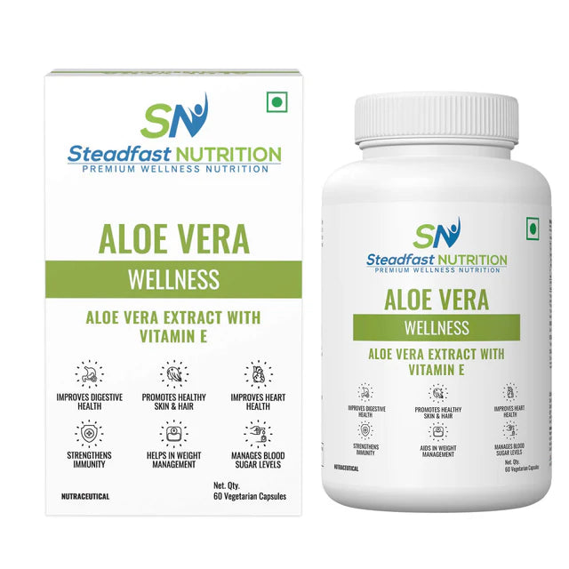 steadfast nutrition Aloe Vera Capsule - Pack of 60 Capsules