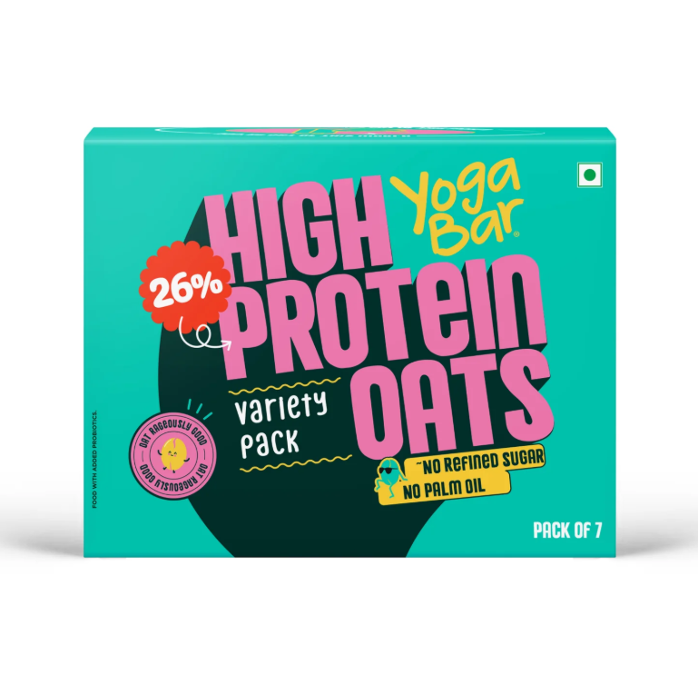 YogaBar 26g High Protein Oats Variety Pack - 7 flavours 330g