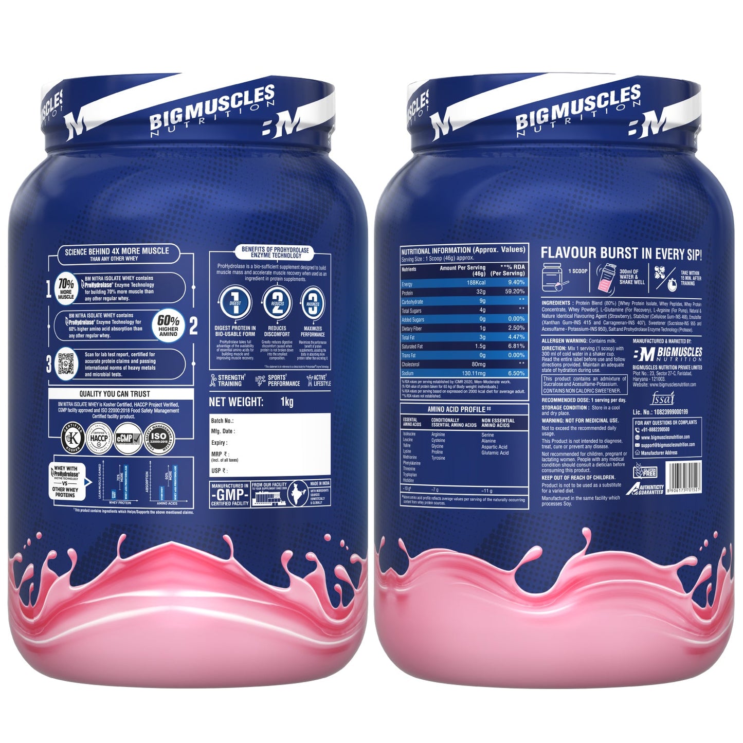 Bigmuscles Nitra Isolate Whey Protein