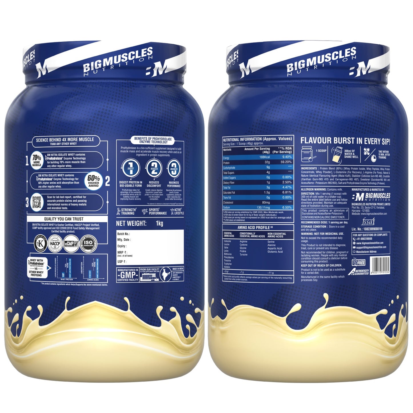 Bigmuscles Nitra Isolate Whey Protein