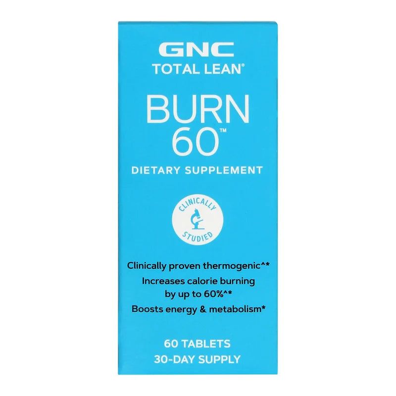 GNC Total Lean Burn 60 - Clinically Proven to Burn Calories Up to 60% Faster