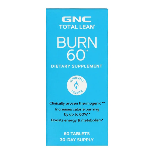 GNC Total Lean Burn 60 - Clinically Proven to Burn Calories Up to 60% Faster