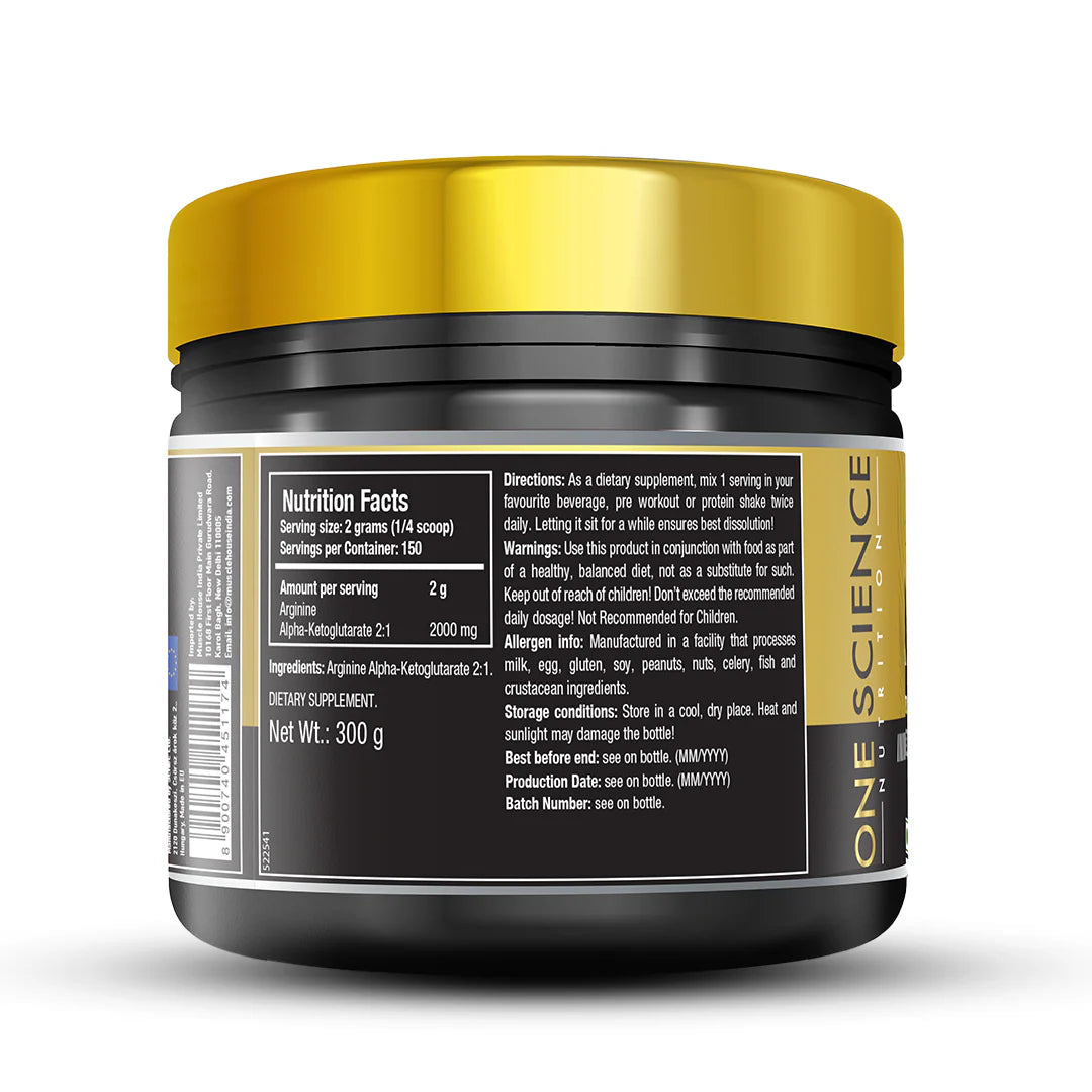 One Science L-Arginine AAKG 300g (15 SV)