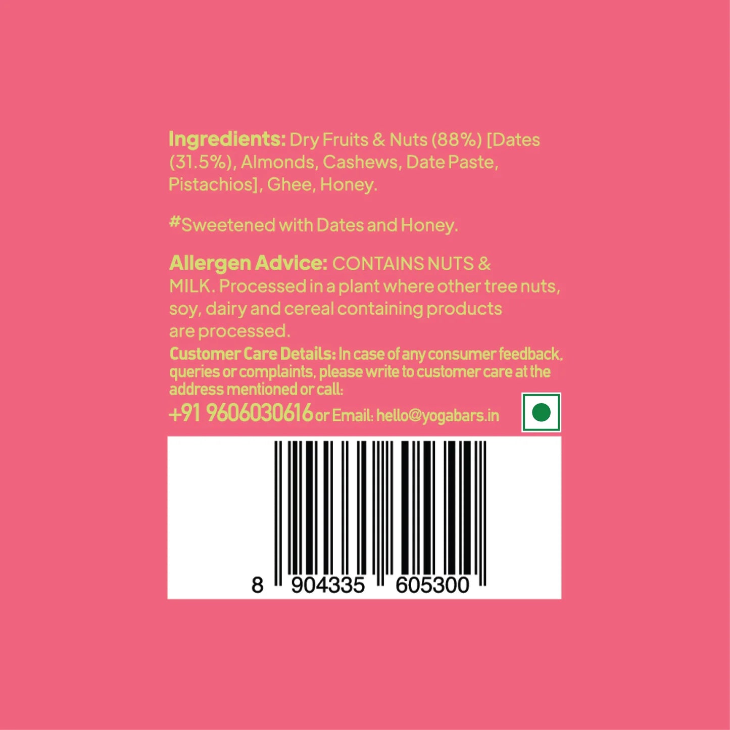 YogaBar Classic Protein Date Minis - 200g - 10 pcs