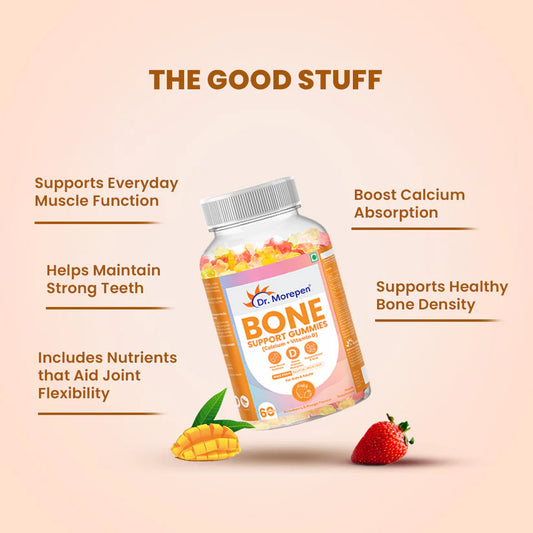 Dr. Morepen BONE SUPPORT GUMMIES - 60 Days Pack