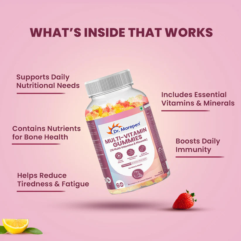 Dr. Morepen MULTIVITAMIN GUMMIES - 60 Days Pack