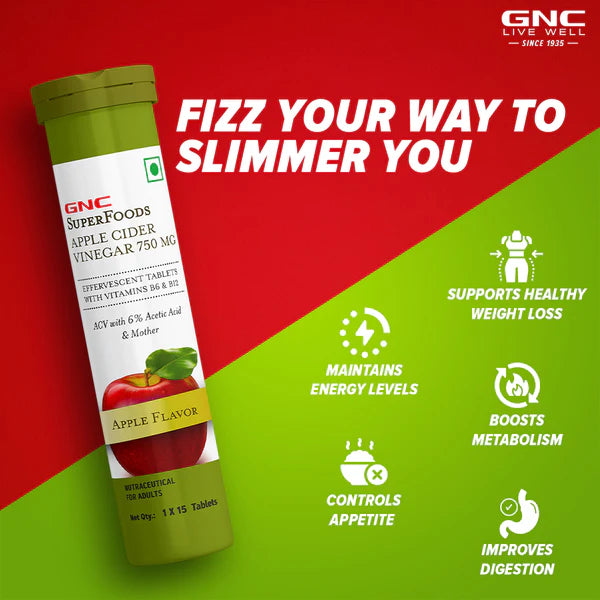 GNC Super Foods Apple Cider Vinegar 750mg