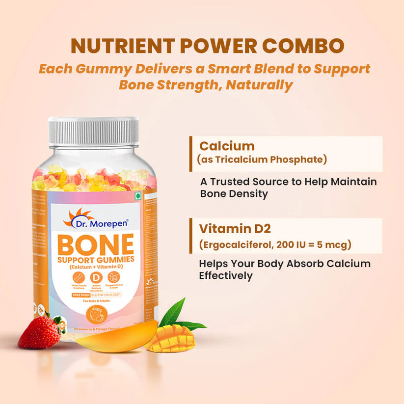 Dr. Morepen BONE SUPPORT GUMMIES - 60 Days Pack