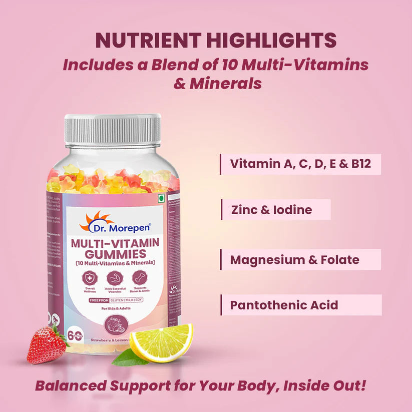 Dr. Morepen MULTIVITAMIN GUMMIES - 60 Days Pack