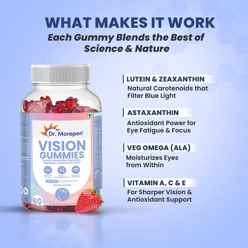 Dr. Morepen VISION GUMMIES - 60 Days Pack
