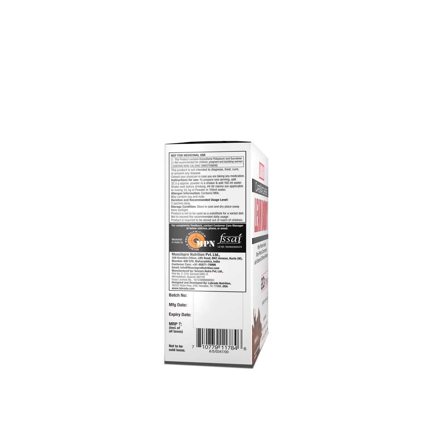 lean body all-in-one high protein meal replacement shake