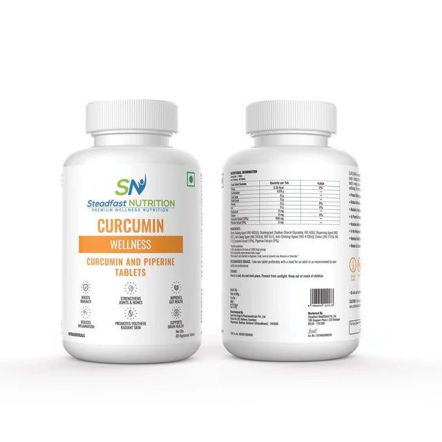 steadfast nutrition Curcumin Tablet - Pack of 60 Tablets