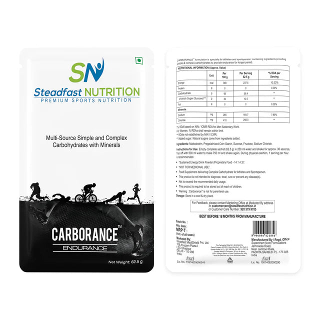 steadfast nutrition Carborance | Carbohydrate Supplement Drink