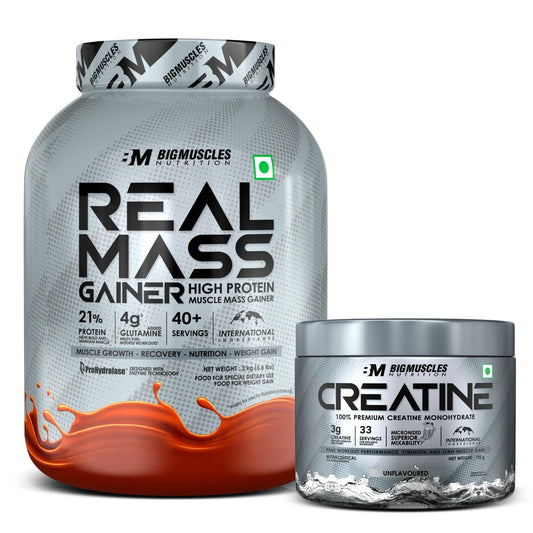 Bigmuscles Real Mass Gainer + Creatine